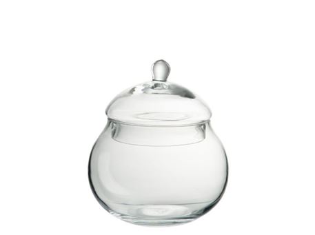 83121 - Storage Jar+Lid Ball Glass Transparent