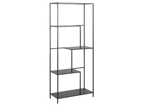 INFINITY - Asymmetrical Bookcase With Metal Frame