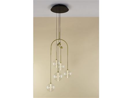 MD8262 - Black And Gold Pendant Lamp