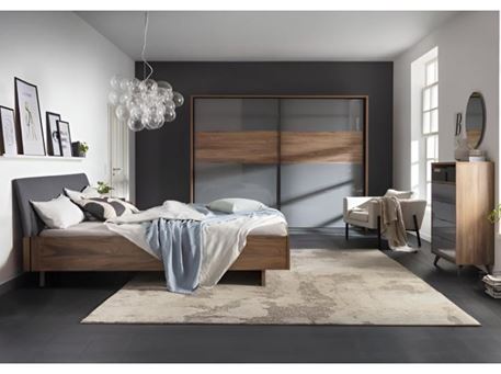 INFINITO - Grey And Walnut Master Bedroom Set