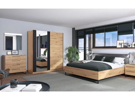 Barletta- Imported Oak Colored Single Bedroom Set
