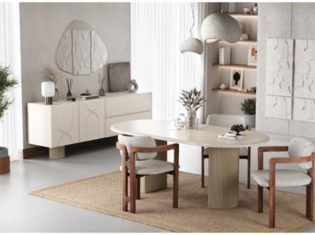 ART- Beige Dining Set 