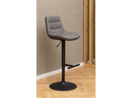 ADISA - grey and brown adjustable Bar Stool with swivel function 