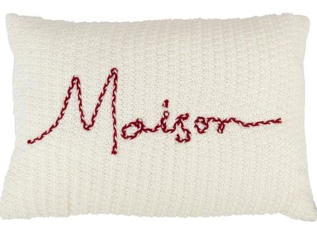 28062 - Cushion maison, (40x60x10cm)