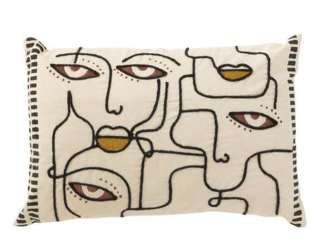 33912- Cushion face (68x40x12cm).