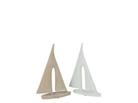 23217 - Decorative cement sailboat.