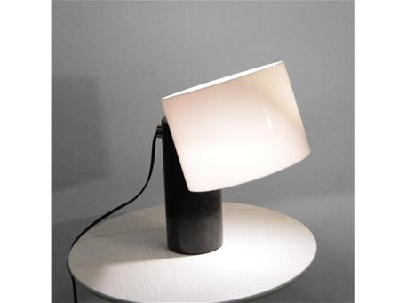 T521 -  Marble and acrylic table lamp. 