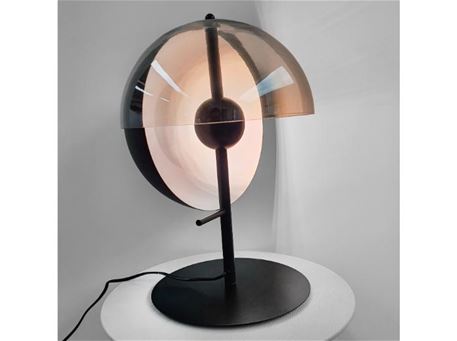 T075 -  Metal and glass table lamp 