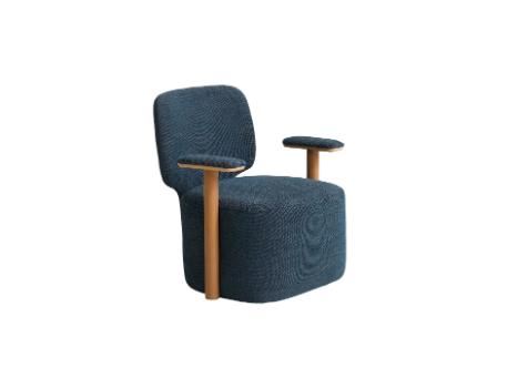 0058A - Navy colored arm chairs.