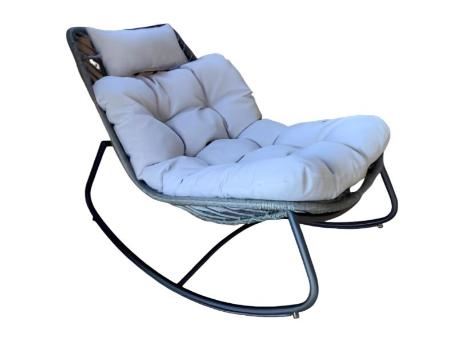 RC 2316 - Grey rattan rocking chair,