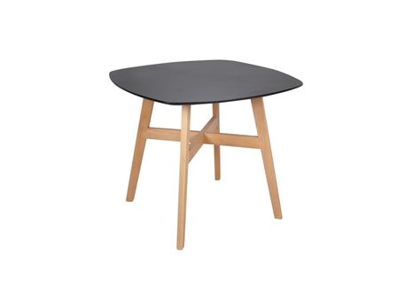 834 - Kitchen Table, Black Wood Top