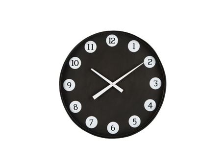 87931 - Round Clock With Metal Numbers