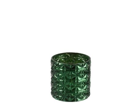 86538 - Green Cylindrical Vase