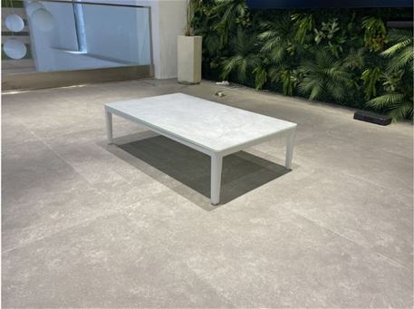 BRANDO - White Aluminum Frame Outdoor Table