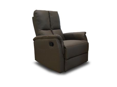 81349 - Eco Leather Recliner With Swivel Function