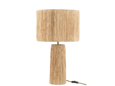 37778 - Naturel banana leaf table lamp.