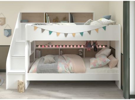 BIBLIO - Bunkbed with storage and drawer.