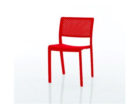 841C - Red Dining Chair