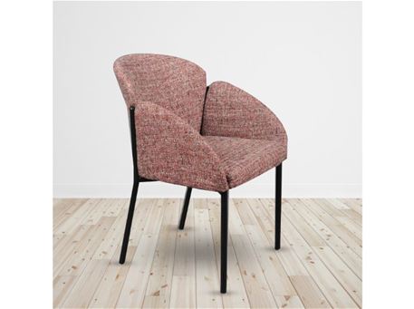 C-1219 - Red Fabric Dining Armchair