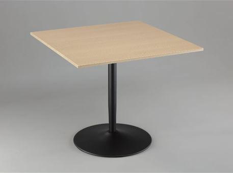 PADILLA - Square Dining Table With Black Center Base